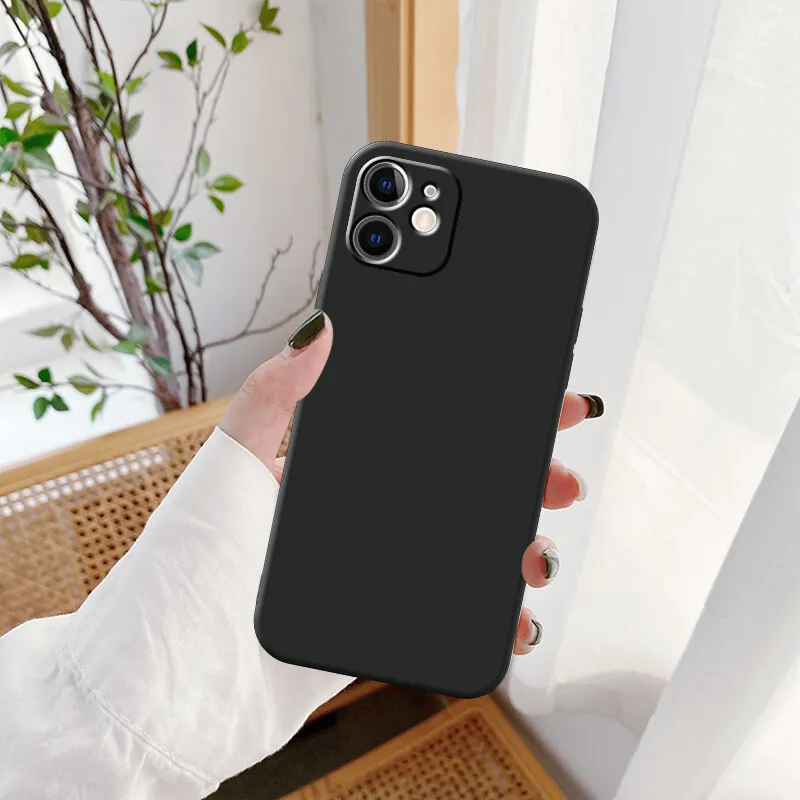 

Оригинальный мягкий однотонный чехол NOHON для IPHONE 13 PRO MAX 12 MINI 11 XS MAX XR 8 PLUS SE 2020 7 6S, чехол для телефона с прямым краем