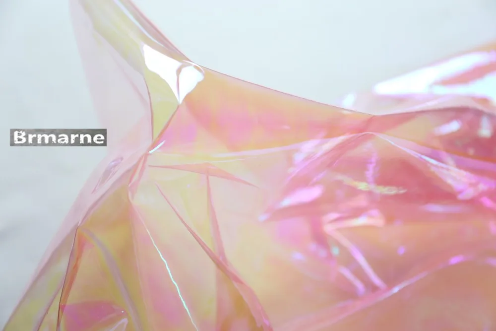 50cm*122cm/piece Transparent high-gloss raincoat waterproof tpu film diy handmade fabric