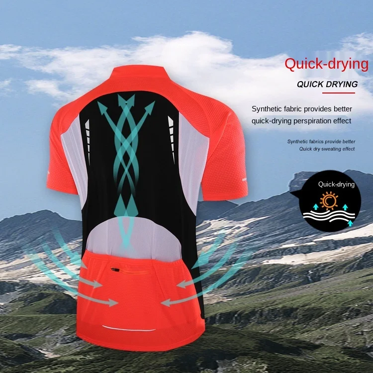 

Meida Bike Short Sleeve Cycling Jerseys Men Moisture Absorption Perspiration Permeability Thin Cycling Jerseys Dropshipping