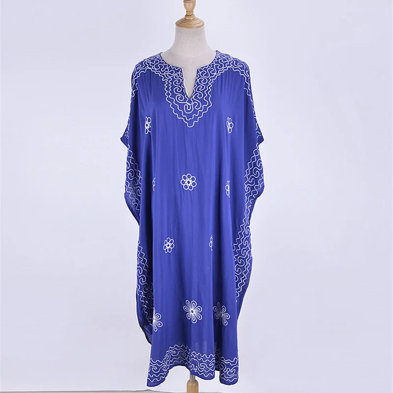 Новинка бикини с вышивкой накидка 2019 хлопок купальный костюм Пляжное платье