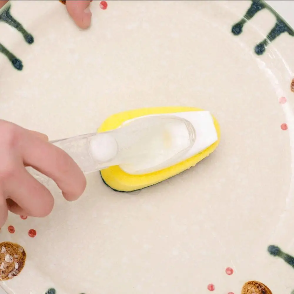 Чистящая губка + диспенсер для мыла | Дом и сад