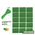 15 шт искусственную траву фон панели машинки для подрезания живой завод, с защитой от ультрафиолетового излучения, конфиденциальности машинки для подрезания живой Экран из искусственного самшита для приготовления пищи на воздухе, в помещении