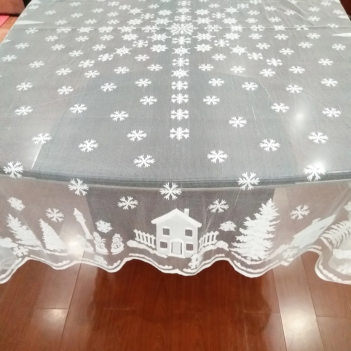 Пустотелая скатерть для стола кружевная новинка винтажная Рождественская