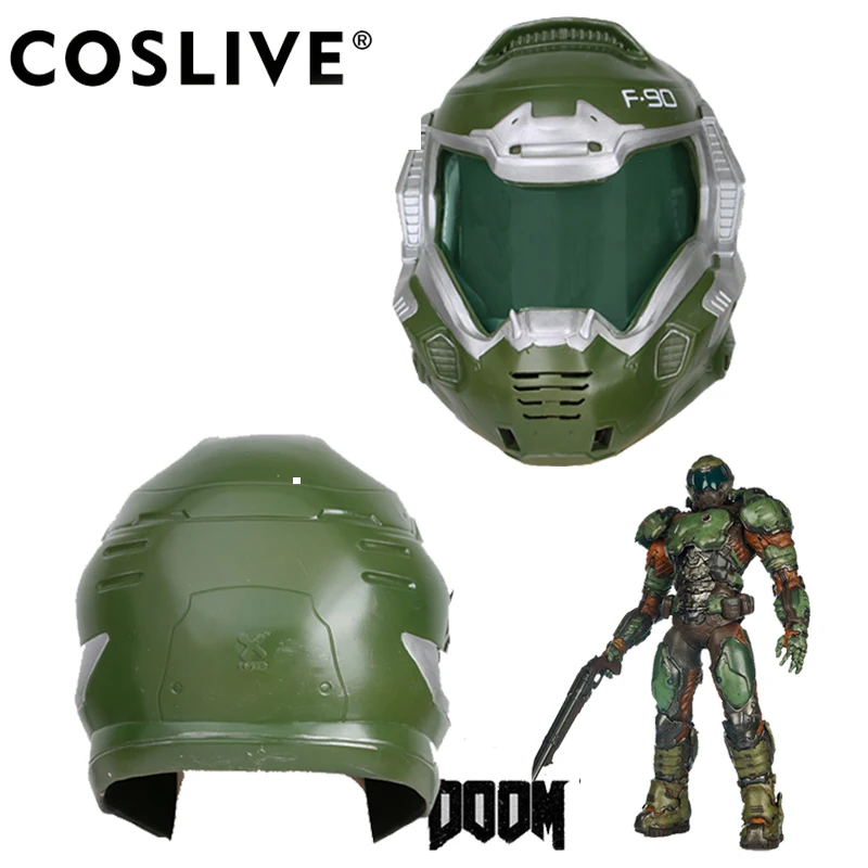 

Маска для косплея Coslive Doom судго из смолы, шлем на всю голову, реквизит для косплея, Реплика игры на Хэллоуин для взрослых