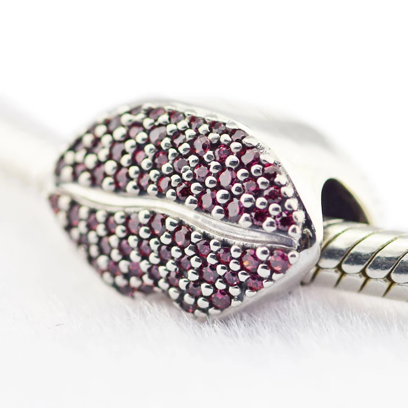Fit PANDORA браслет Шарм DIY бусины для изготовления ювелирных изделий поцелуй больше