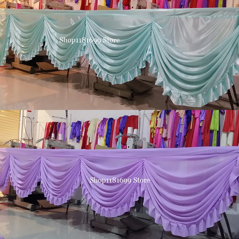 2 м 3M 6 Свадебная сцена задний план занавес Swag украшение льда шелк драпировка