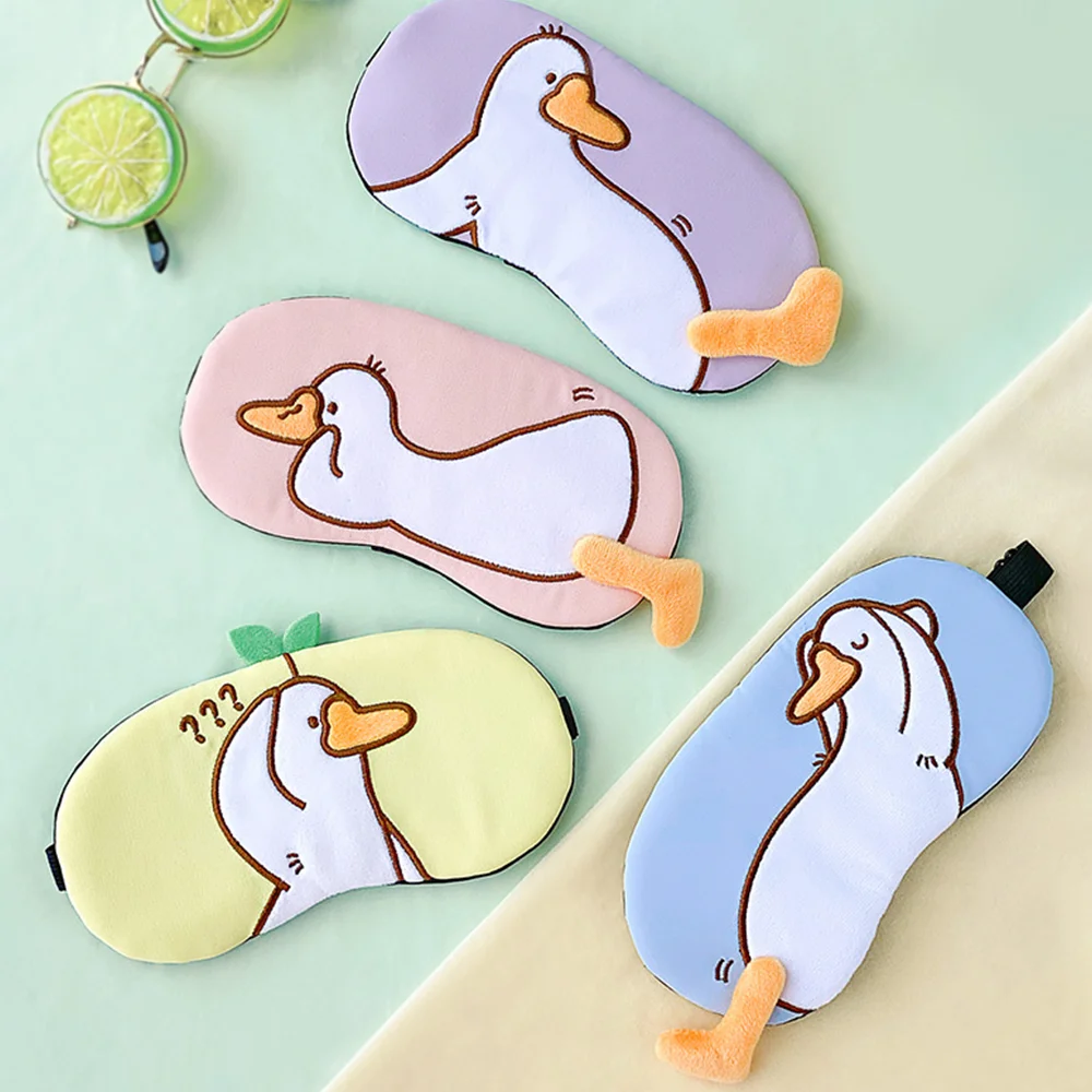 

Plush Cute Sleep Mask Duck Animal Lovely Sleeping Eye Cover Sort Aid Bandage For Girl Women Blindfold Night Relaxed Travel Nap
