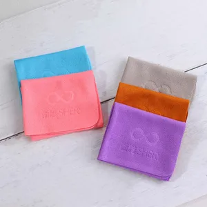 10 Pcs/Set Glasses Cleaner Cloth Suede Fabric Soft Portable Cleaning Lens Phone Screen Computer Sung