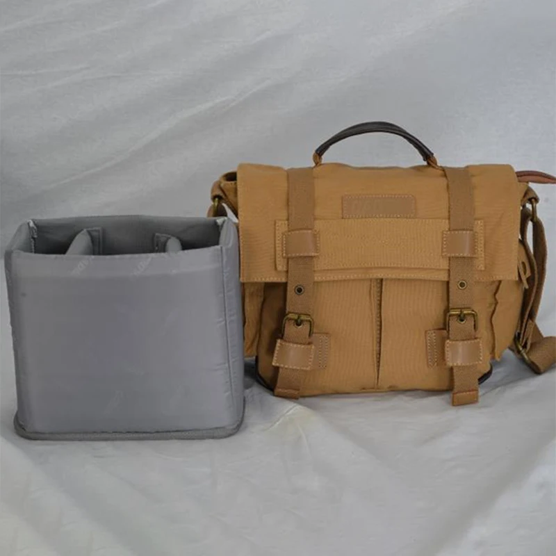 Камера сумка через плечо DSLR холст Водонепроницаемый рюкзак Открытый Фото Видео