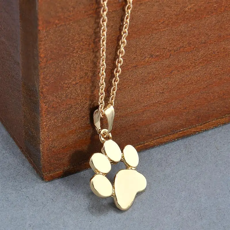 

1pc Paw Shape Necklace Dog Cat Necklace For Women Jewelry Accessories Animal Paw Pet Choker Pendant Footprints Girls Gift
