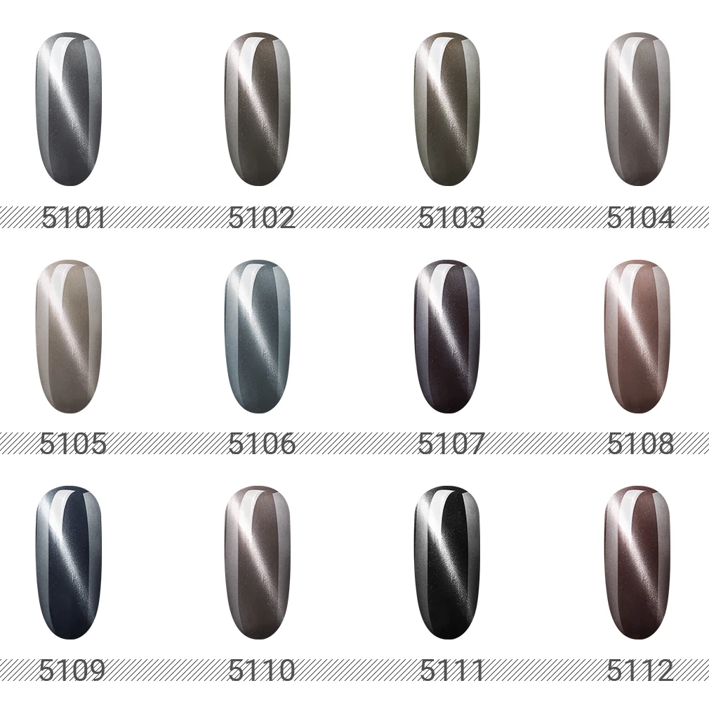 Inagla 8 мл серый кошачий глаз серия Гель лак для ногтей замачиваемый УФ и