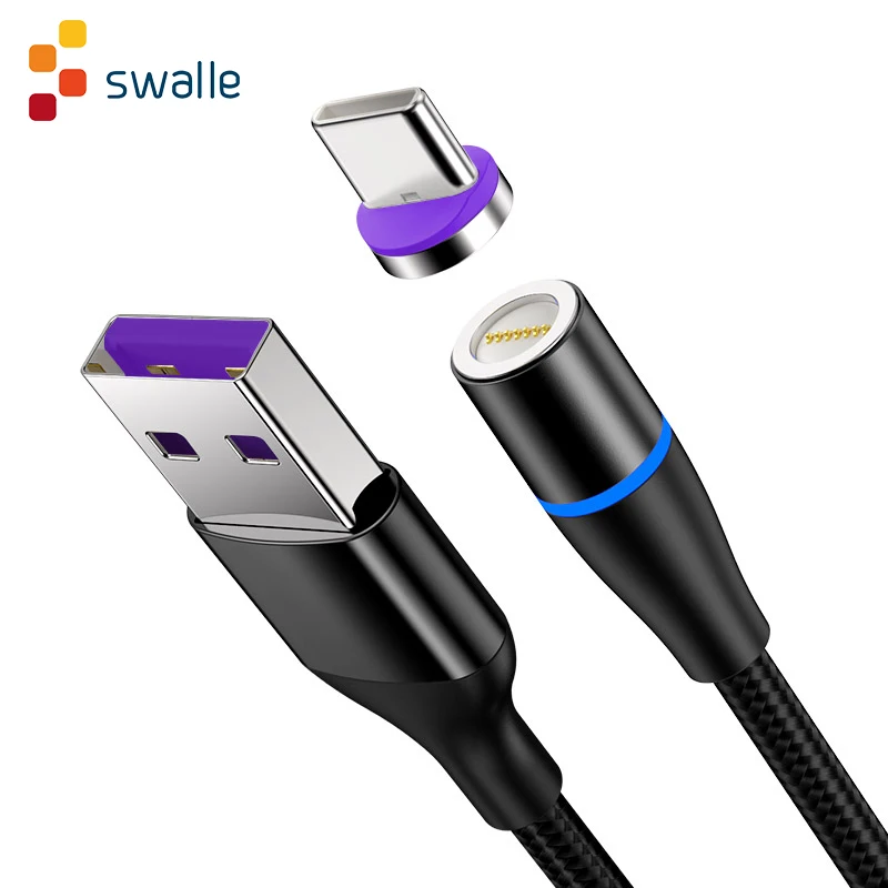 Swalle Портативный usb кабель type c быстрой зарядки для телефонов Android micro C 5 А C|Кабели