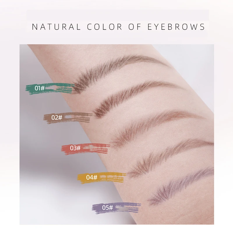 Карандаш для бровей водостойкий 5 цветов 2021