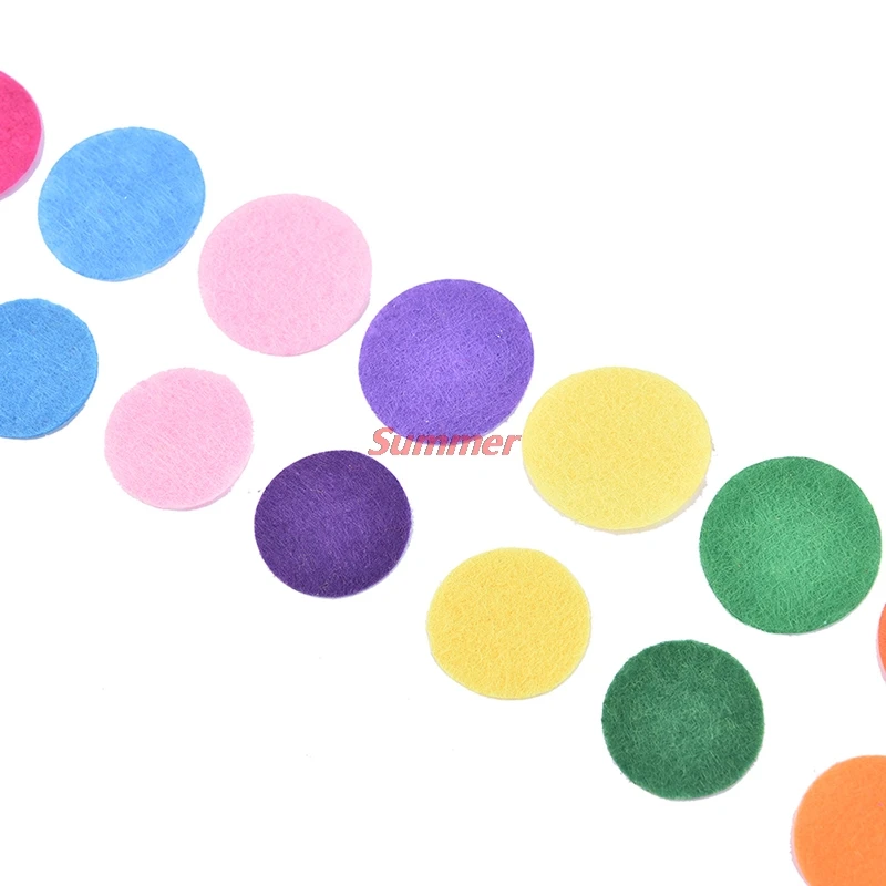 

100pcs New Non-Woven Felt Fabric Patches Circle Felt Patch For DIY Craft Sewing
