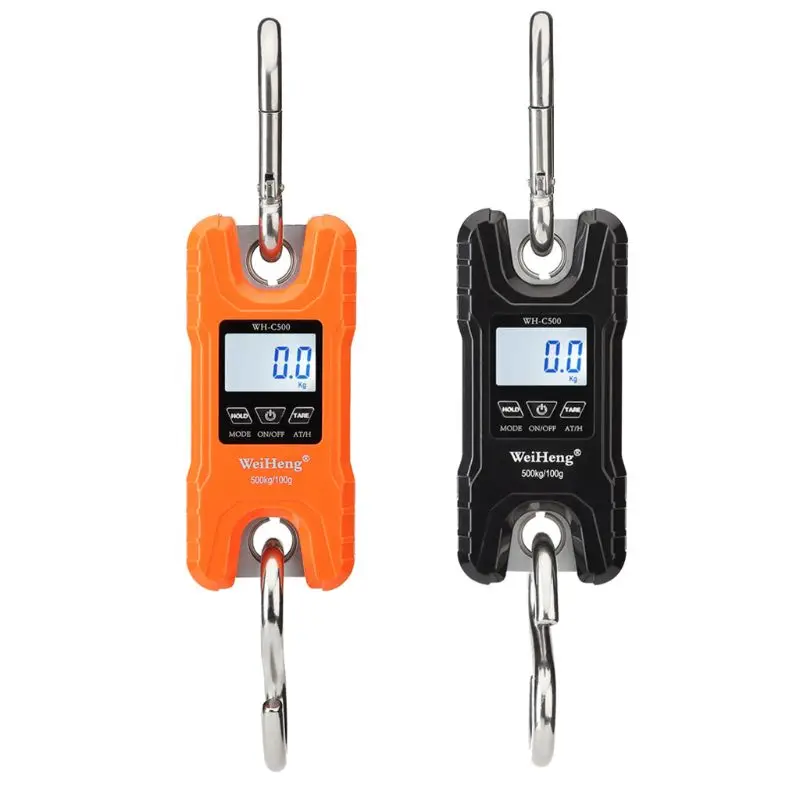 

Mini Crane Hook Scale Portable 500kg /1000 lb Heavy Duty LCD Digital Electronic Hanging Scale with Backlight