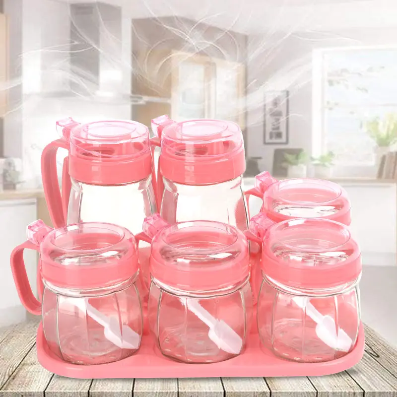 Кухонный Стеклянный Горшок для масла без свинца банка приправ шейкер соли