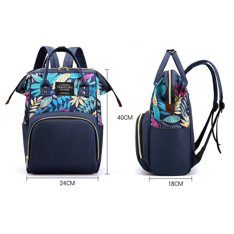 Новая модная большая сумка для подгузников QWZ мам Большая вместительная дорожная