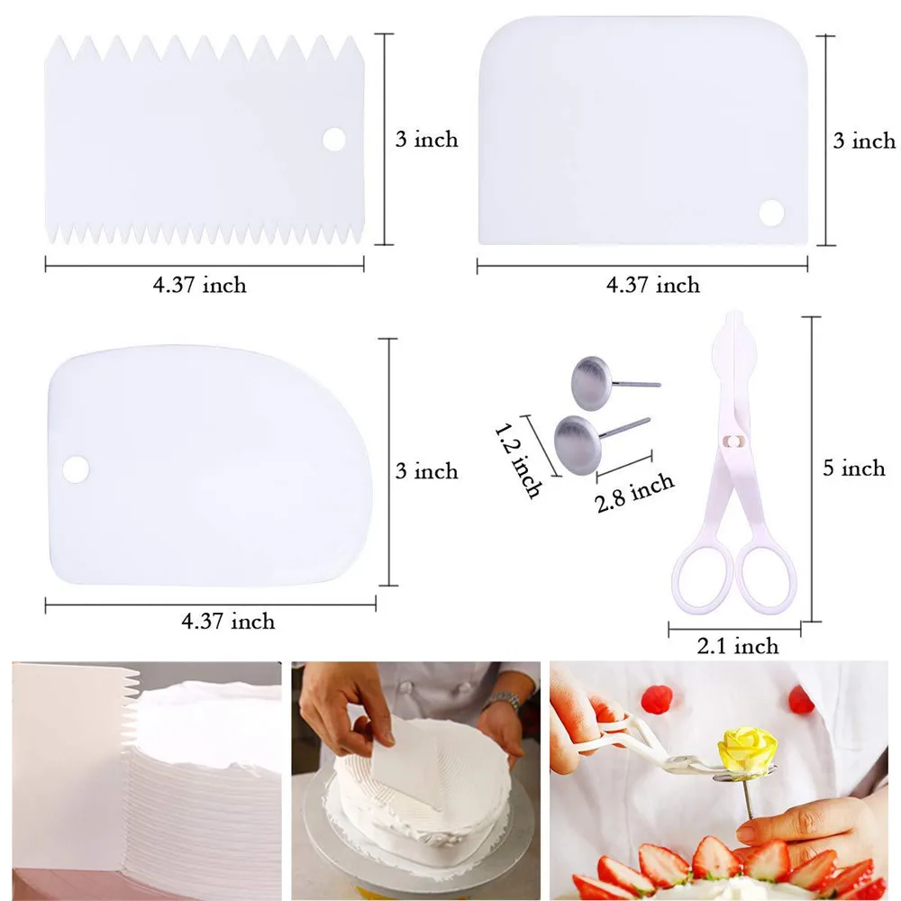 

75 Pcs Set Cake Decorating Tools Cake Piping Bag Pastry Bag Pastry Nozzles Russian Turntable Spatula Scraper Baking Accessories