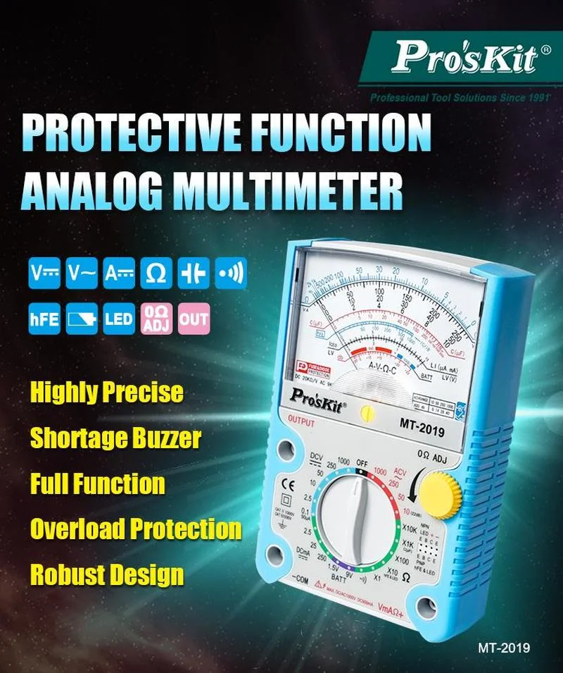 

ProsKit MT-2019 24/26 функция защиты, имитация мультиметра, стандарт безопасности, профессиональный тестер Ом, тестер, имитация