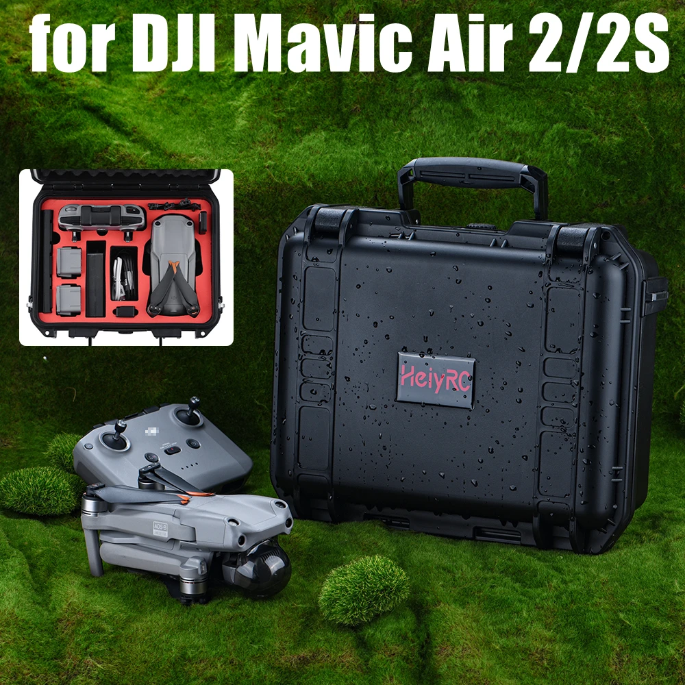 

Waterproof Hardshell Storage Box for DJI Mavic Air 2/2S Portable Handbag Explosion-Proof Carrying Case Drone Accessories