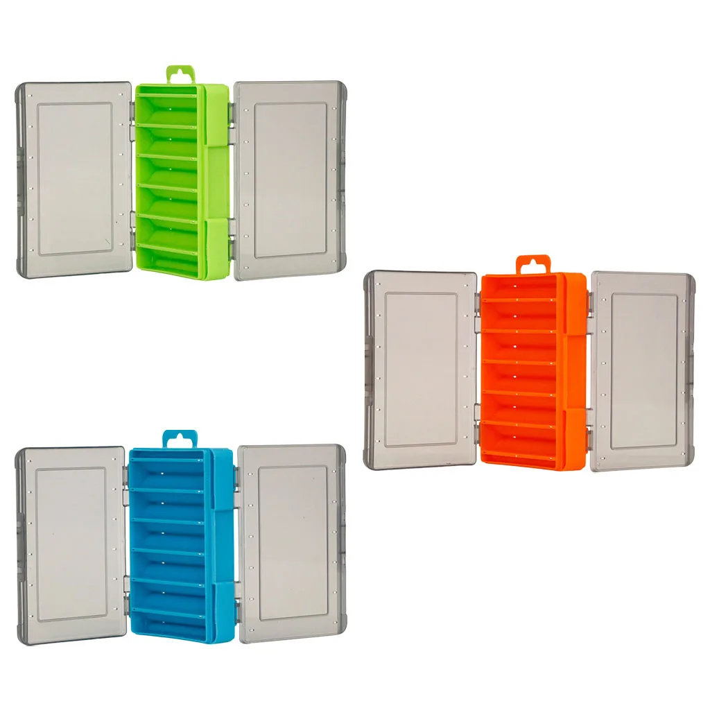 

Fishing Tackle Box 12Compartments Waterproof Double Sided Squid Accessories Storage Nails Screws Tool Jewelry Findings Organizer