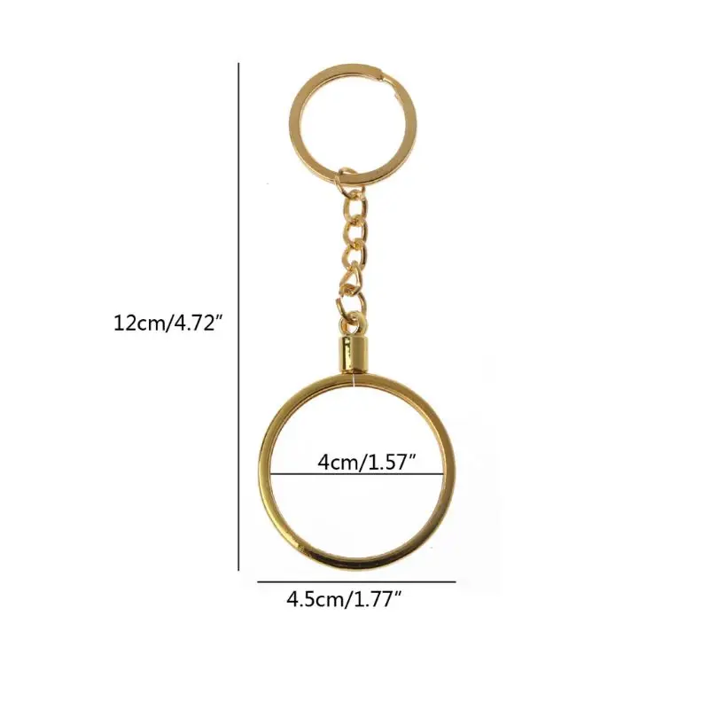 

40mm/1.57" Commemorative Coin Holder Keyring Medallion or Chip Collection Souvenir Coin Pendant Keychain Fashion Jewelry