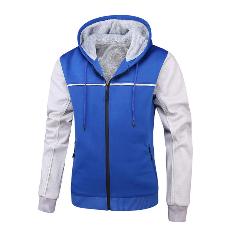 Новинка 2020 Мужская Зимняя Повседневная Толстовка с капюшоном из флиса и