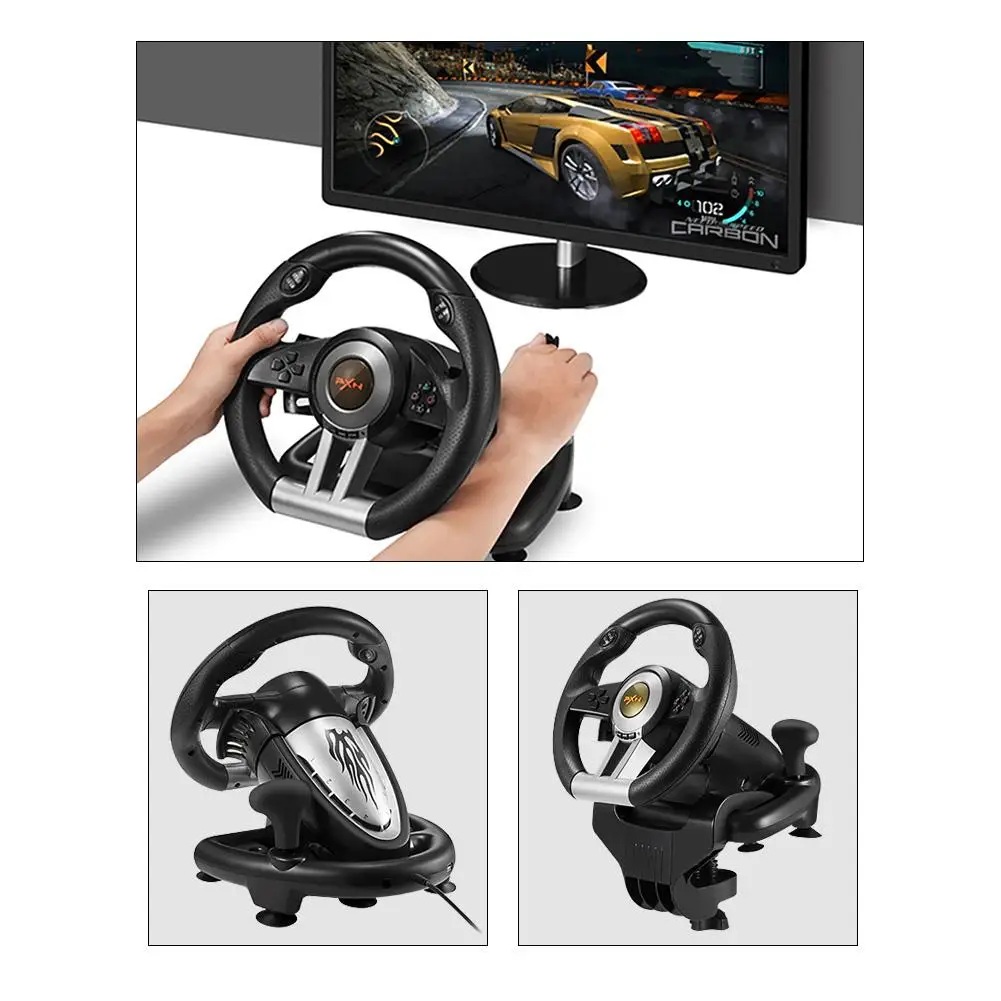 Поддержка ПК/для PS3/PS4/X-ONE компьютерная игра рулевое колесо моделирование USB Проводное соединение гоночный симулятор вождения школьный автомобиль