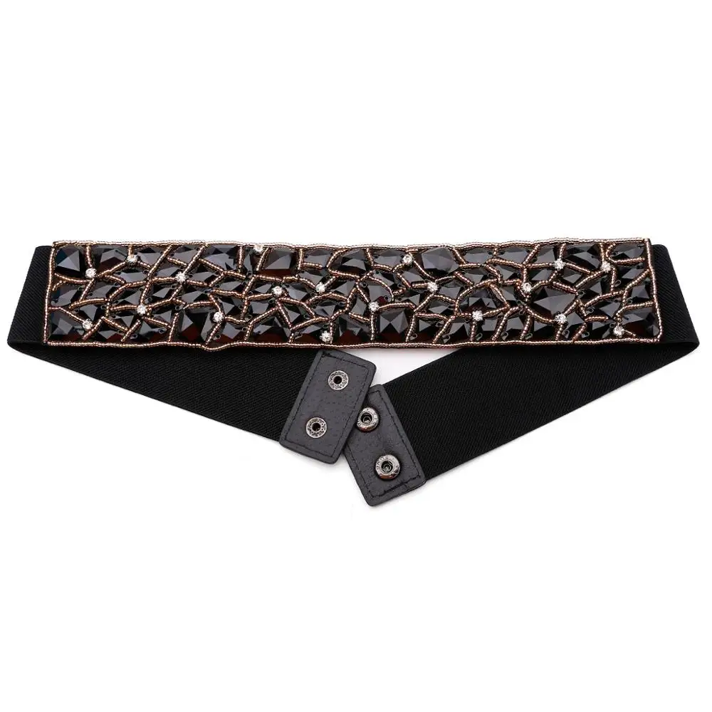 Лидер продаж новый модный дизайнерский плетеный эластичный широкий пояс из