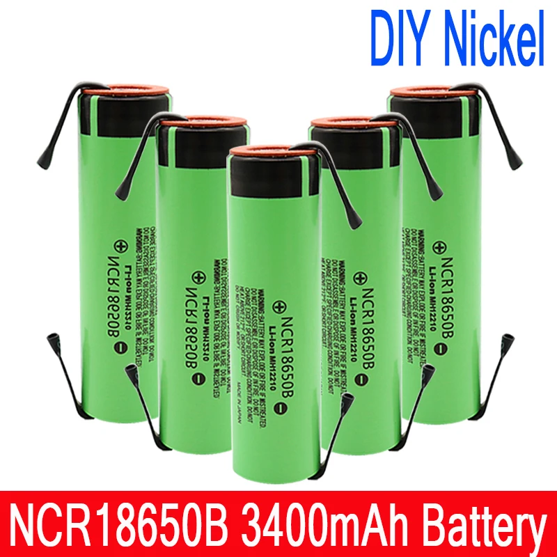 Новый Оригинальный NCR18650B 3 7 V 3400mAh 18650 перезаряжаемый литиевый аккумулятор для