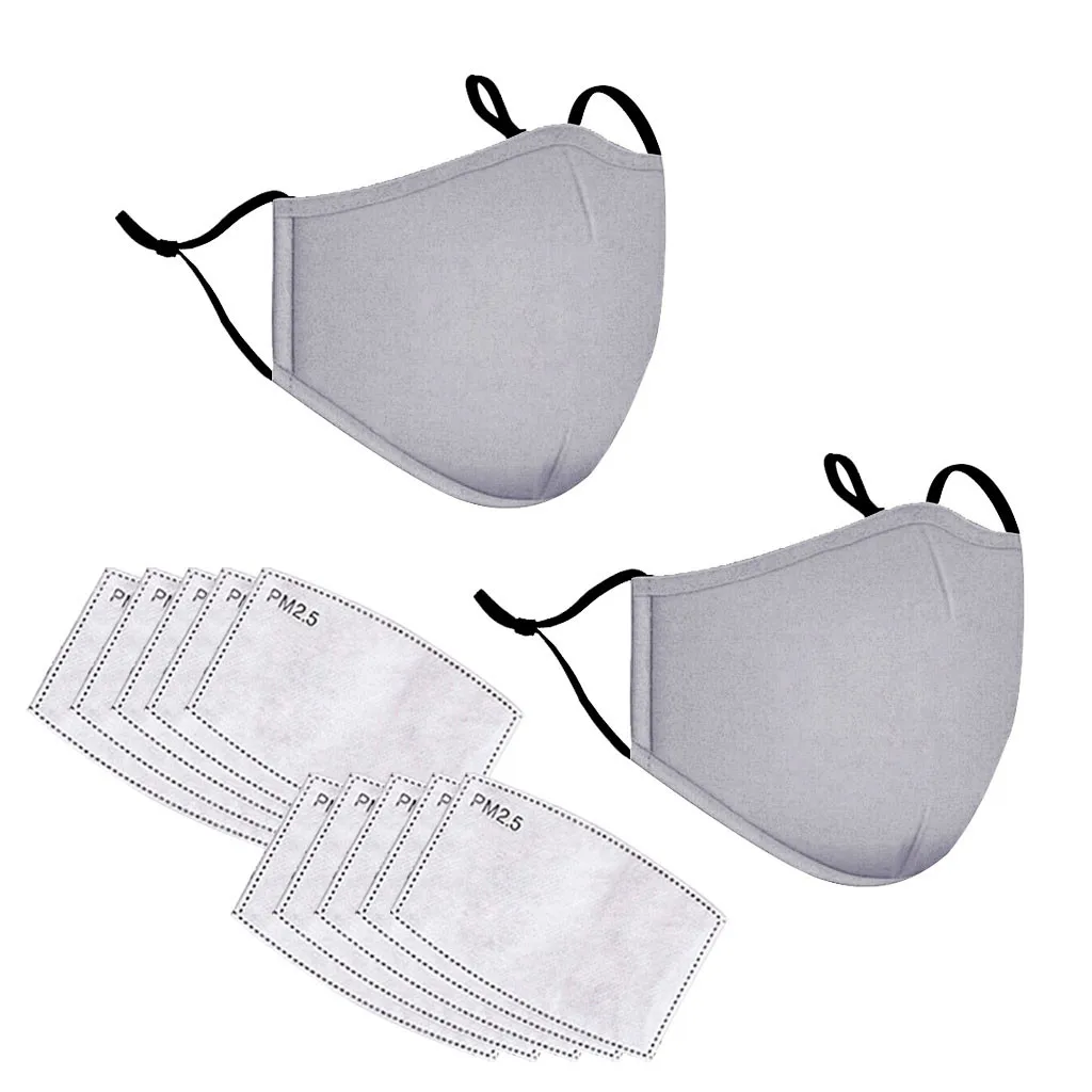 

Cotton Face Mask PM2.5 Activated Carbon Mask Washable and Reusable Lot Activated carbon filter Mask Protective mask