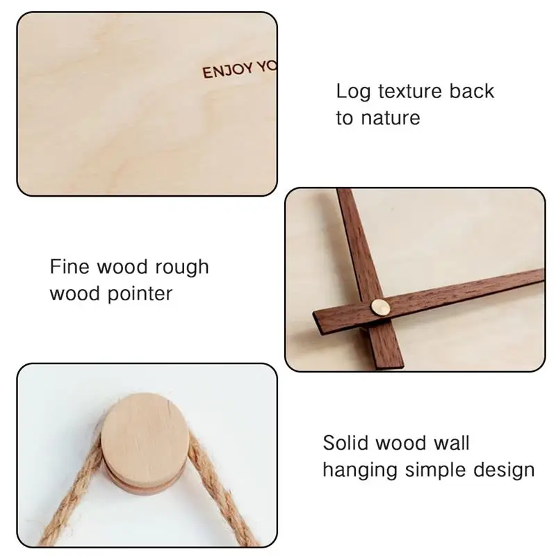 

Creative Wall Clock European Wood Watch Modern Design Home Decor Silent Living Room Bedroom Wall Hanging Creative Wall Clock