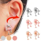 Женские серьги-гвоздики из серебра 925 пробы, гипоаллергенные