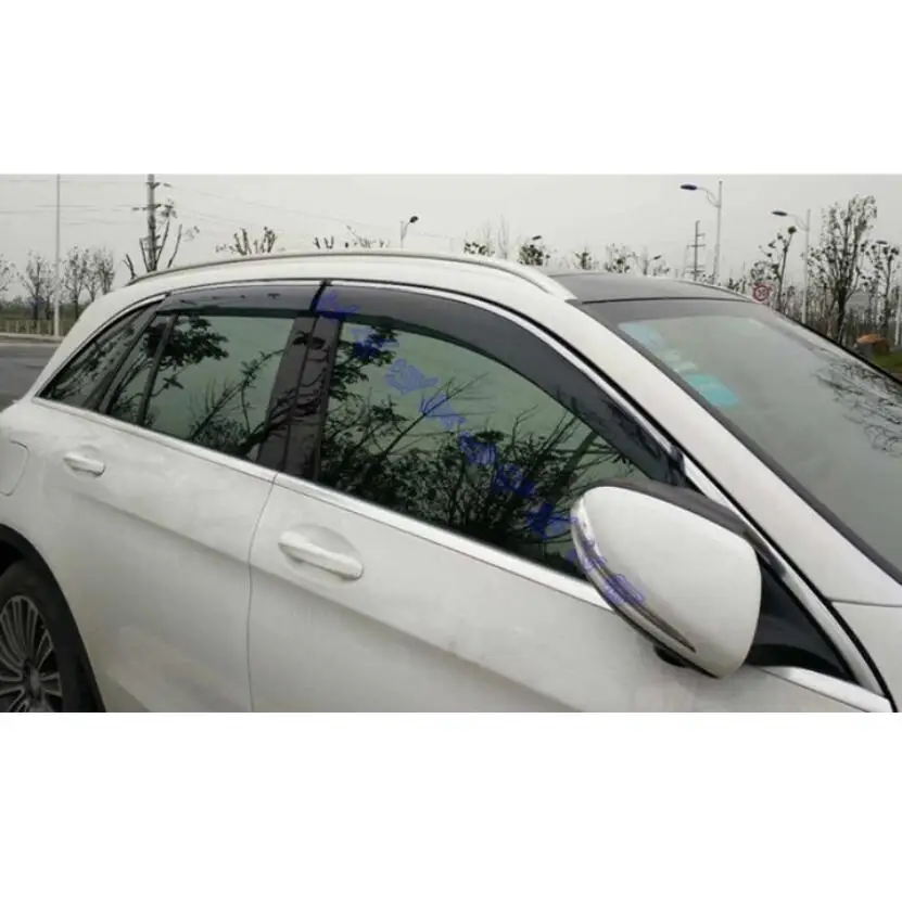 

For Acura MDX (YD3) 2014-2019 Plastic Exterior Visor Vent Shades Window Sun Rain Guard Deflector 4pcs