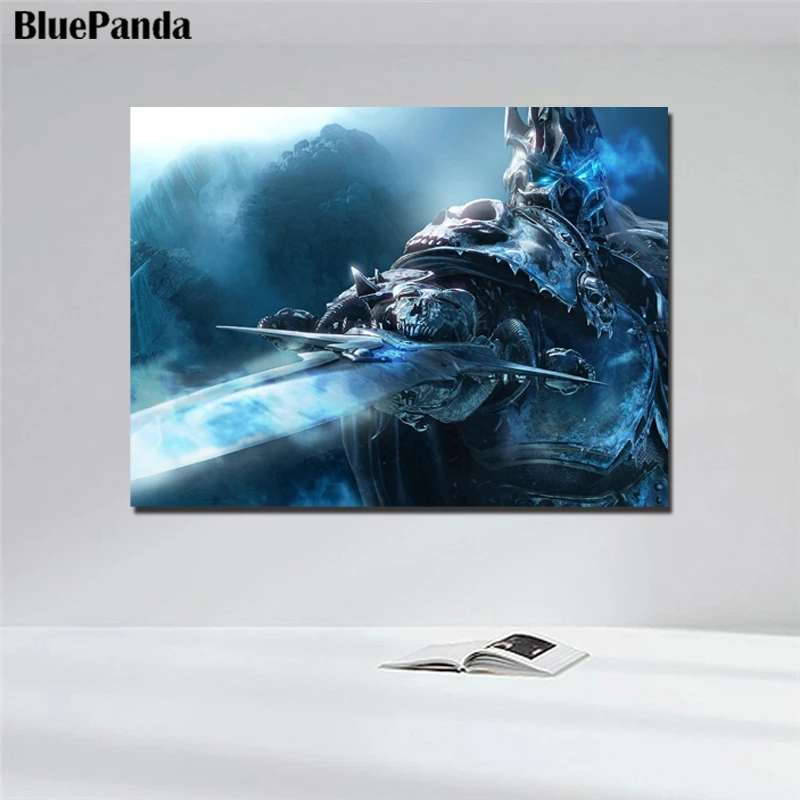 Warcraftes World Poster King Varian Wrynn высокое качество Печать холст Картина ядро декоративные