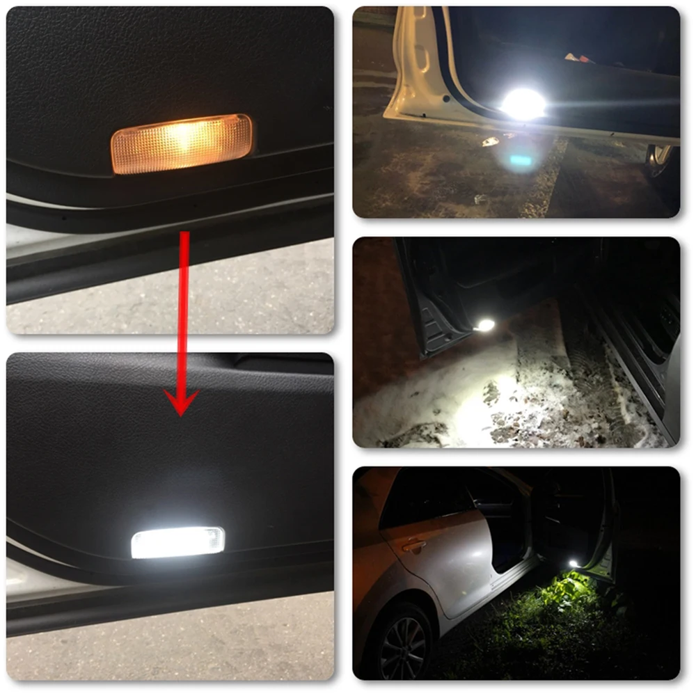 2X Светодиодный светильник двери автомобиля для Toyota Land Cruiser 200 J200 LC200 Camry 40 50 55 70 Prado