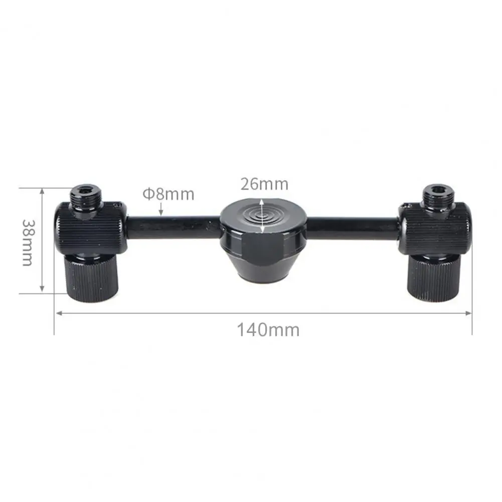 

Flat Gas Bottle Adapter Double Connector Portable Aluminium Alloy Steam Lamp Accessory for Camping Lighting