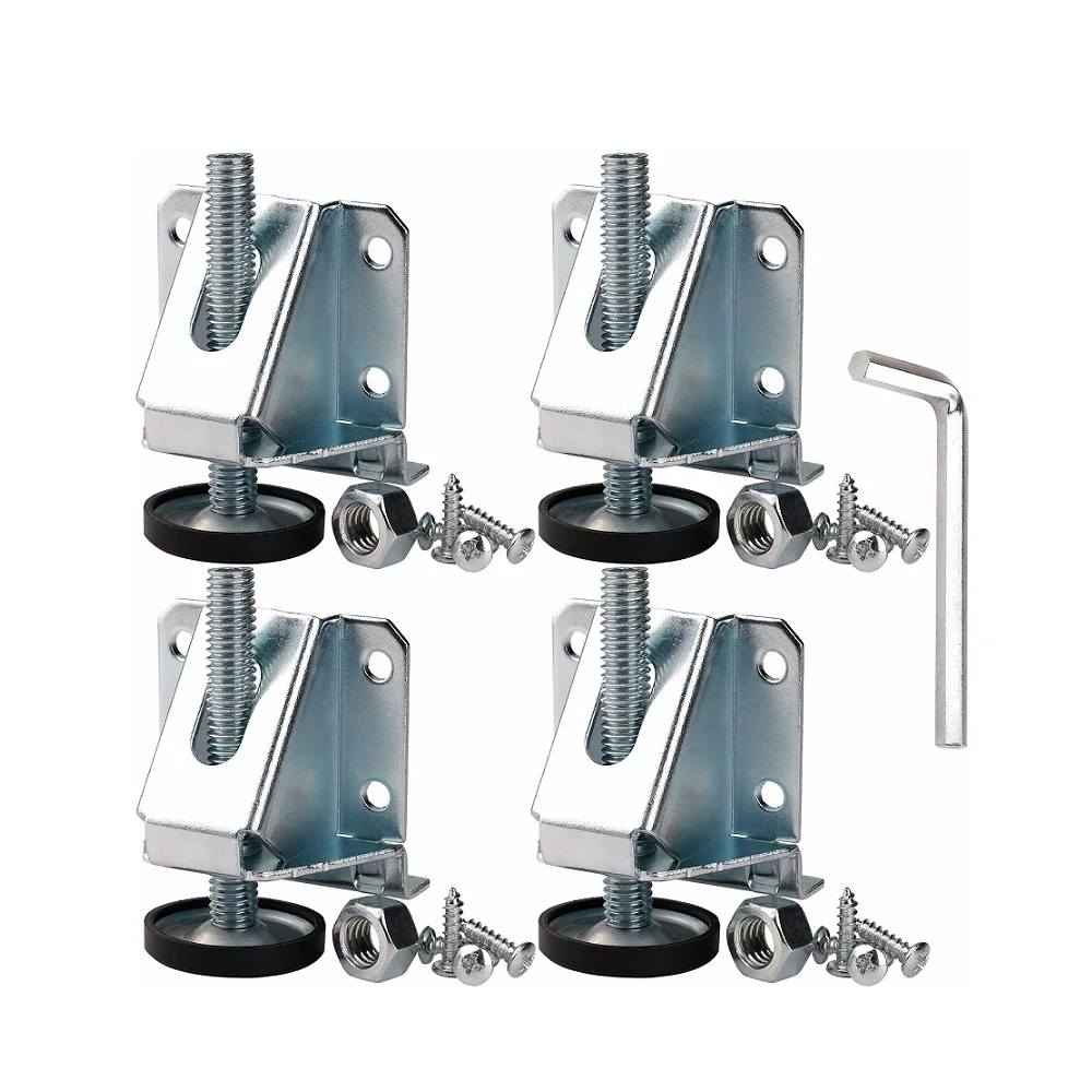

4PCS Carbon Steel Adjustable Foot Legs Levelers Heavy Duty Leveling Feet Lges Bunnings For Furniture Cabinets