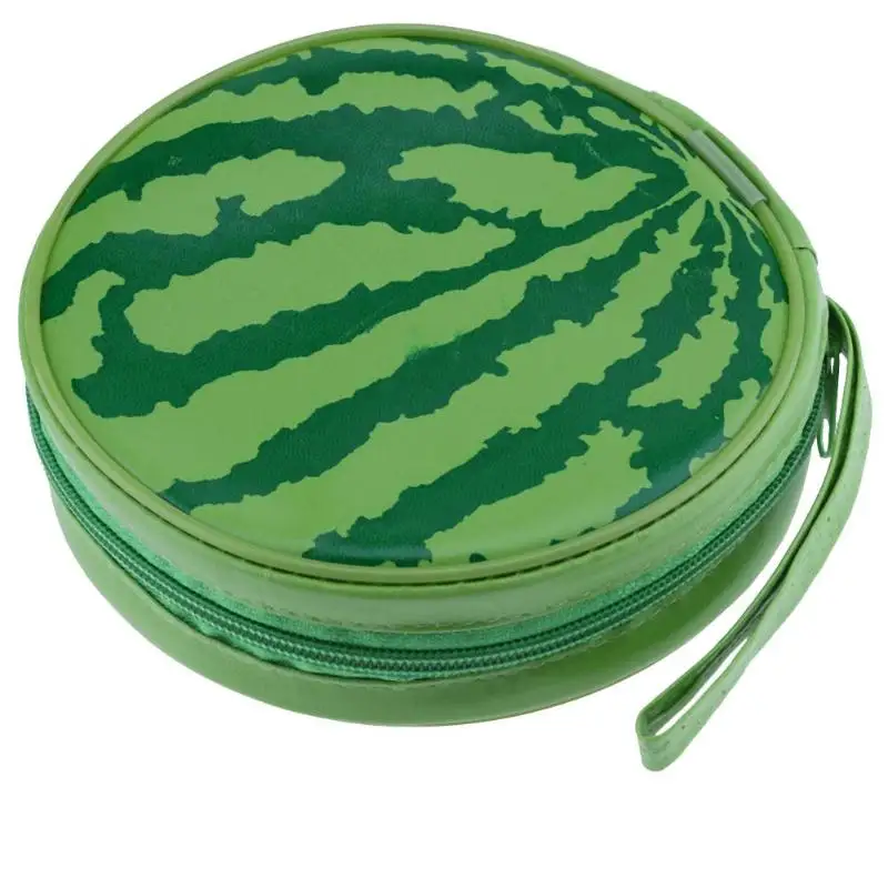 Портативный чехол кошелек с рисунком в виде арбуза 24 диска|Сумки и чехлы для CD| |