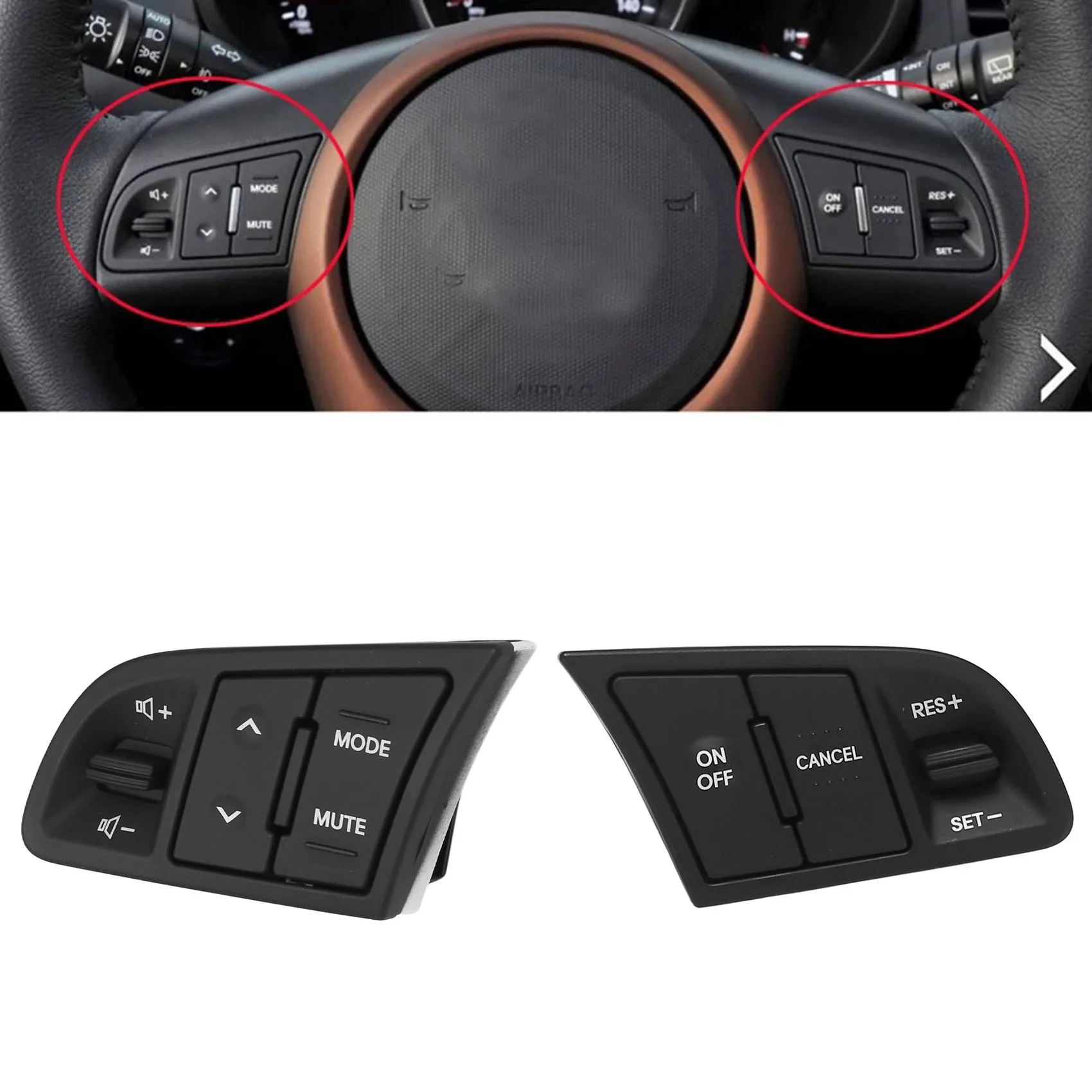 

Car Steering Wheel Audio Control Switch Cruise Control for Kia Soul 2009-2013 Cerato Forte 96700-2K000 967002K000 Without Bright
