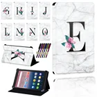 Чехол для планшета Alcatel OneTouch Pixi 3 7810Pixi 4 7 дюймов, Белый Мраморный чехол, складной пылезащитный чехол + ручка