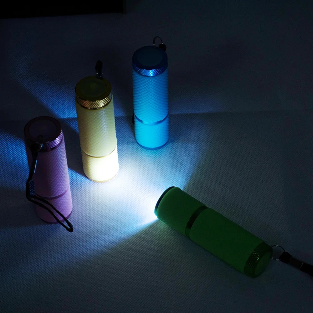 1 Pc Uv Flashlight 9 Led Ultra Violet Torch Light Lamp For Epoxy Uv Resin Cure Adhesive Glue Led Flashlight Currency Detector images - 6