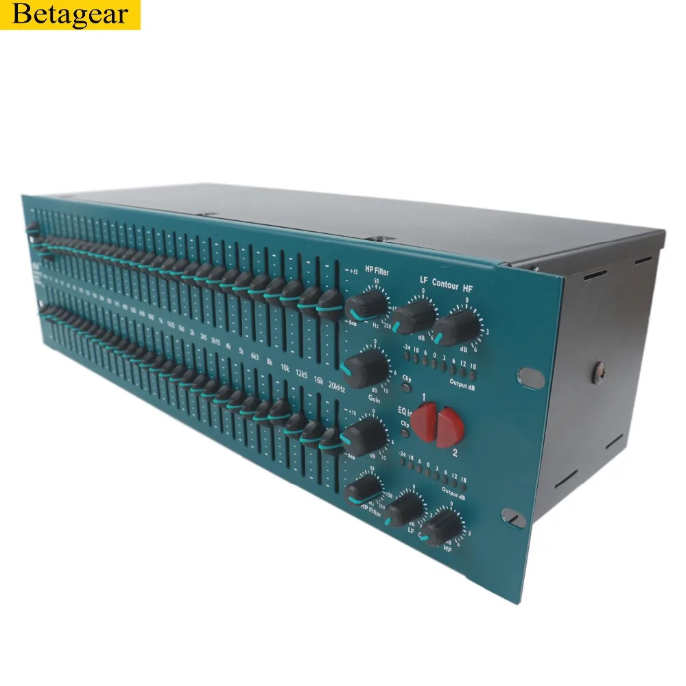 Betagear 31 полоса стерео Графический Эквалайзер EQ FCS966 управление динамиком графический эквалайзер Аудио графический эквалайзер Профессиональное аудио