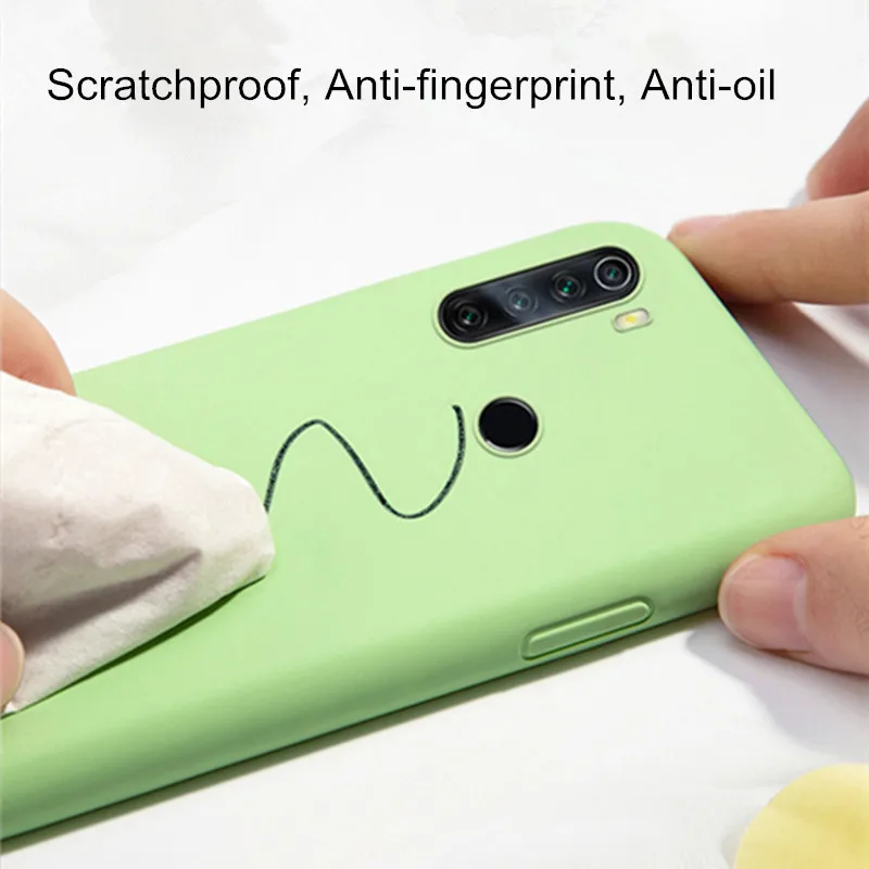 Чехол для Xiaomi Redmi Note 8 Pro роскошный Ультратонкий мягкий чехол-накладка из жидкого