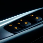 Наклейки для кнопки подъема, светящиеся, ремонтные наклейки, простая установка, универсальный Стайлинг автомобиля, двери, окна, личные элементы автомобиля