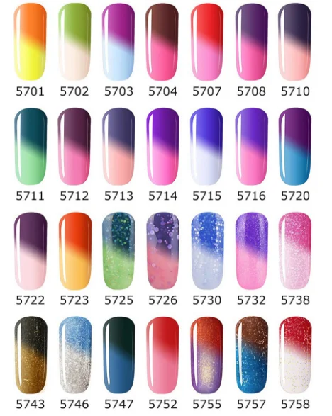 KADITION изменение температуры цветной гель для ногтей 7 мл замочить от УФ