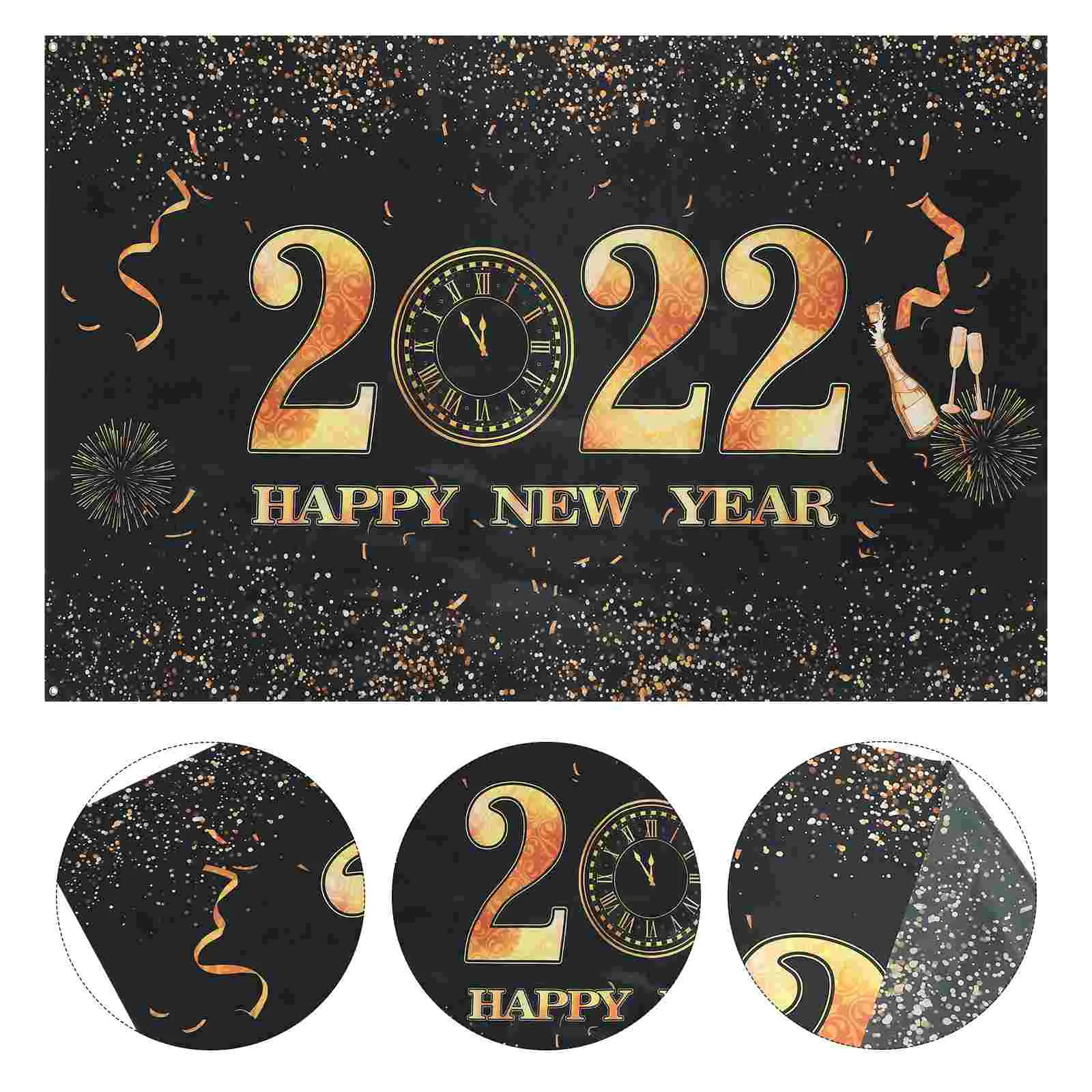 

1 Set Vintage New Year Party Streamer Party Decorative Streamer Party Supply