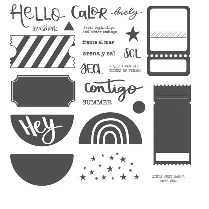 Испанский билет чистый штамп для скрапбукинга прозрачный силиконовый резиновый