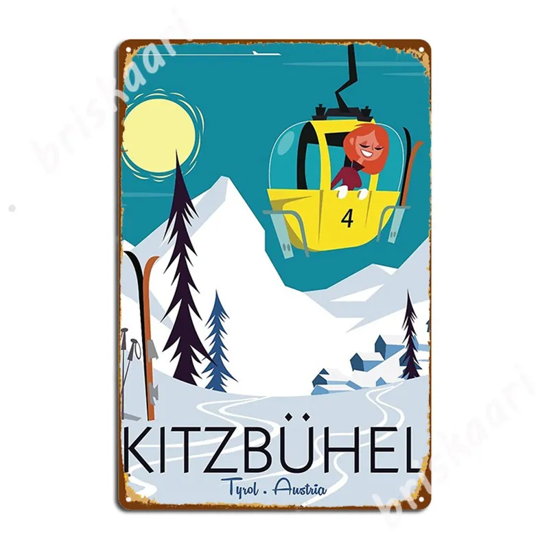 

Kitzbuhel Poster Metal Signs Club Party Club Bar Designing Plates Tin sign Posters