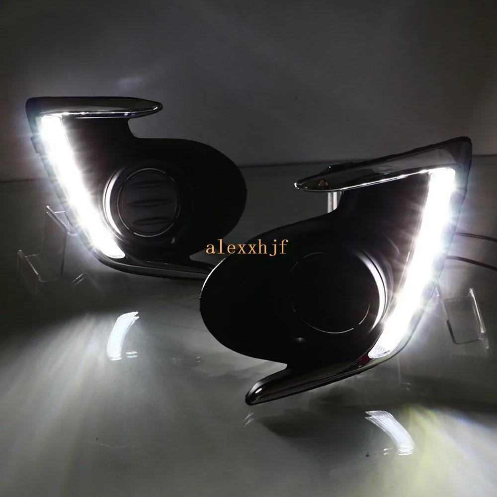 July King LED DRL Daytime Running Lights Case for Mitsubishi Attrage 2012-2015 Mirage G4 Front Bumper 1:1 Replacement |